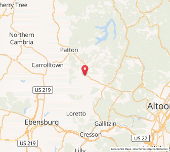 Map of Chest Springs, Pennsylvania