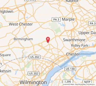 Map of Chester Heights, Pennsylvania