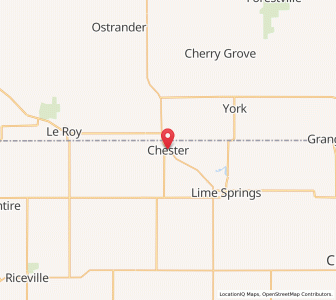 Map of Chester, Iowa