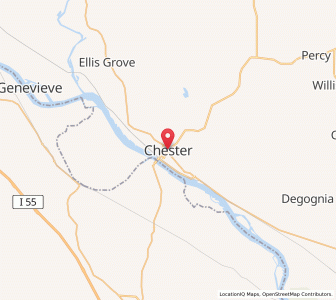 Map of Chester, Illinois