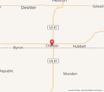 Map of Chester, Nebraska