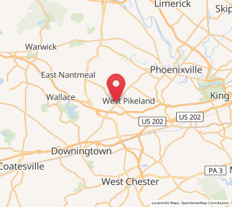 Map of Chester Springs, Pennsylvania