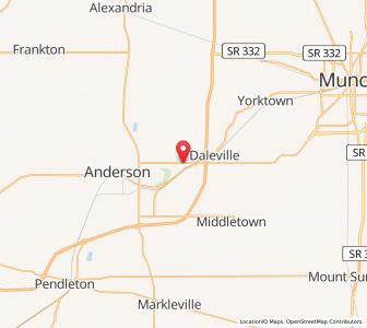 Map of Chesterfield, Indiana