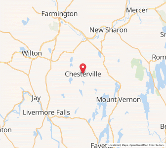 Map of Chesterville, Maine