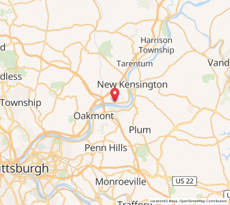 Map of Cheswick, Pennsylvania