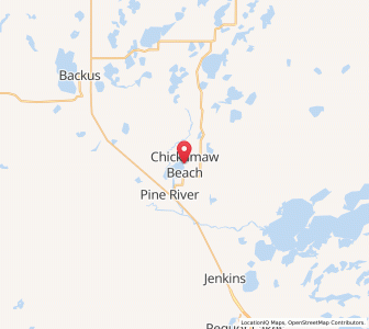 Map of Chickamaw Beach, Minnesota
