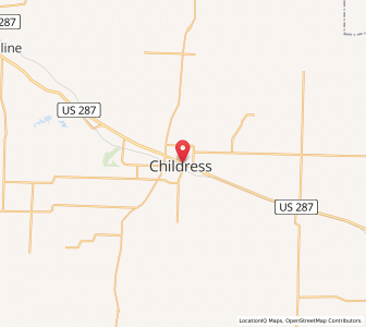 Map of Childress, Texas