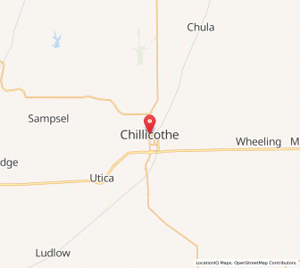 Map of Chillicothe, Missouri
