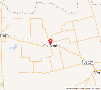 Map of Chillicothe, Texas