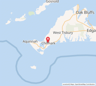 Map of Chilmark, Massachusetts