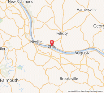 Map of Chilo, Ohio