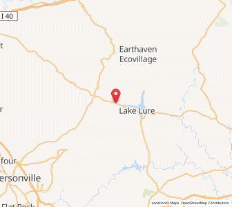 Map of Chimney Rock, North Carolina