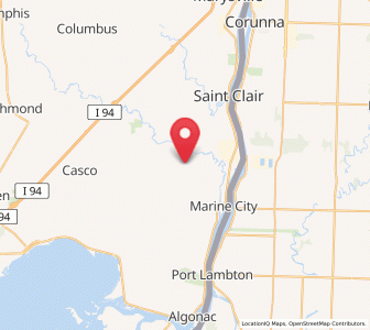 Map of China Township, Michigan