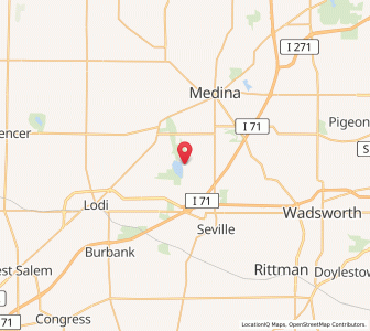 Map of Chippewa Lake, Ohio