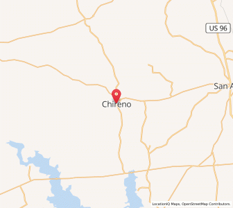 Map of Chireno, Texas