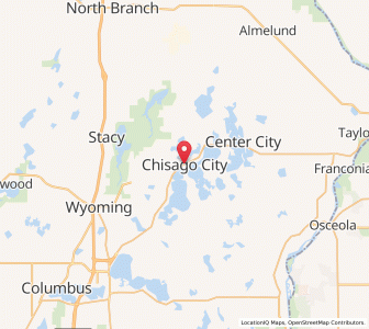 Map of Chisago City, Minnesota