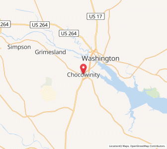 Map of Chocowinity, North Carolina