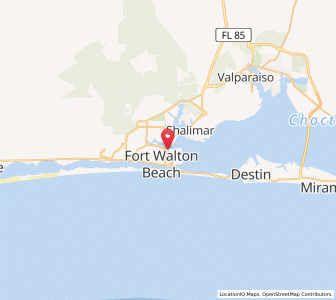 Map of Cinco Bayou, Florida