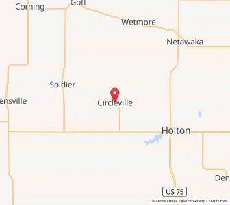 Map of Circleville, Kansas