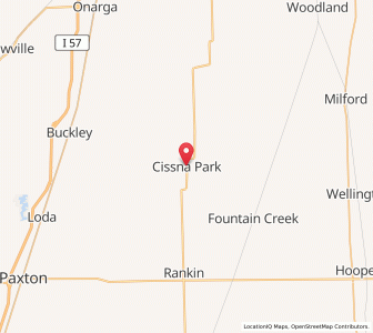 Map of Cissna Park, Illinois