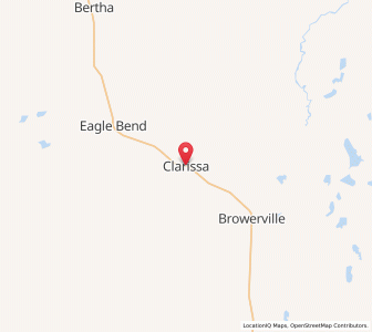 Map of Clarissa, Minnesota