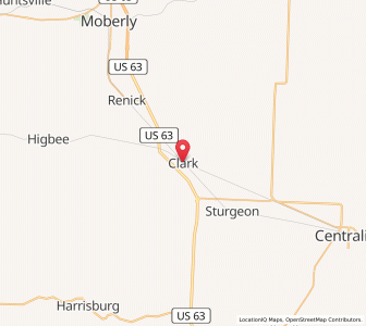 Map of Clark, Missouri