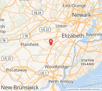 Map of Clark, New Jersey