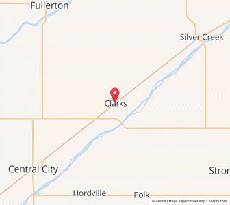 Map of Clarks, Nebraska