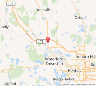 Map of Clarkston, Michigan