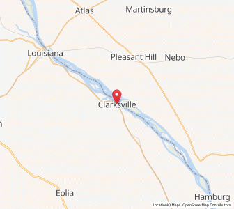 Map of Clarksville, Missouri