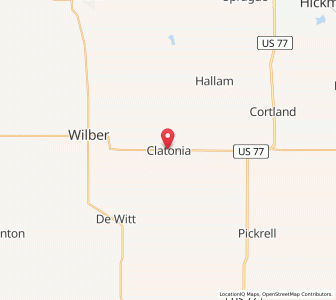 Map of Clatonia, Nebraska