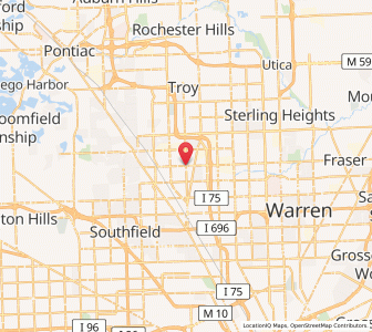 Map of Clawson, Michigan