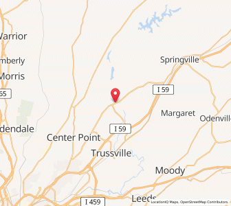 Map of Clay, Alabama