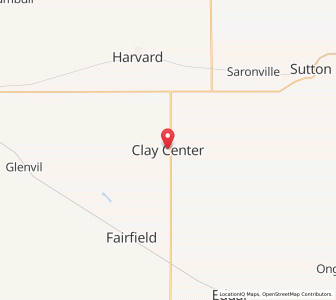 Map of Clay Center, Nebraska