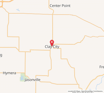 Map of Clay City, Indiana