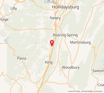 Map of Claysburg, Pennsylvania