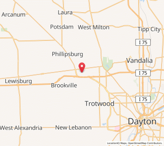 Map of Clayton, Ohio