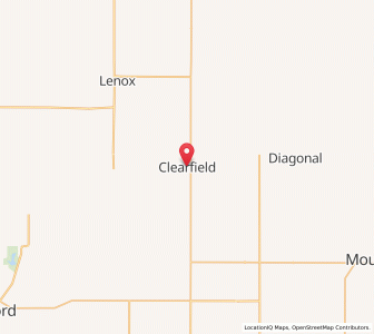 Map of Clearfield, Iowa