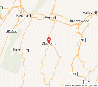 Map of Clearville, Pennsylvania