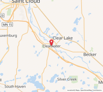Map of Clearwater, Minnesota