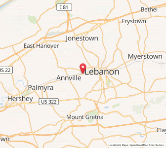 Map of Cleona, Pennsylvania