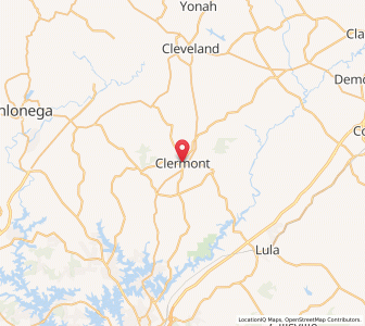 Map of Clermont, Georgia