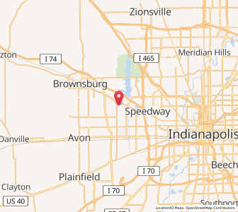 Map of Clermont, Indiana