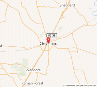 Map of Cleveland, Texas
