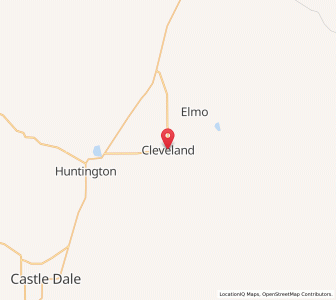 Map of Cleveland, Utah