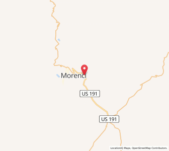 Map of Clifton, Arizona