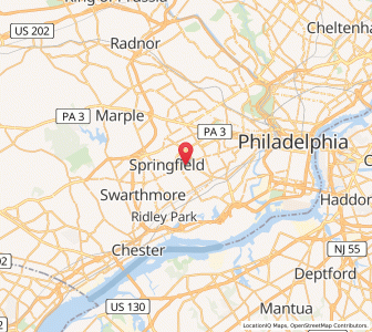 Map of Clifton Heights, Pennsylvania