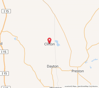Map of Clifton, Idaho