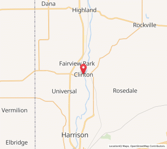 Map of Clinton, Indiana