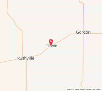Map of Clinton, Nebraska